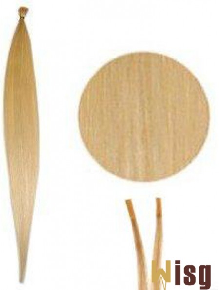 Blonde Straight Stick/I Tip Hair Extensions