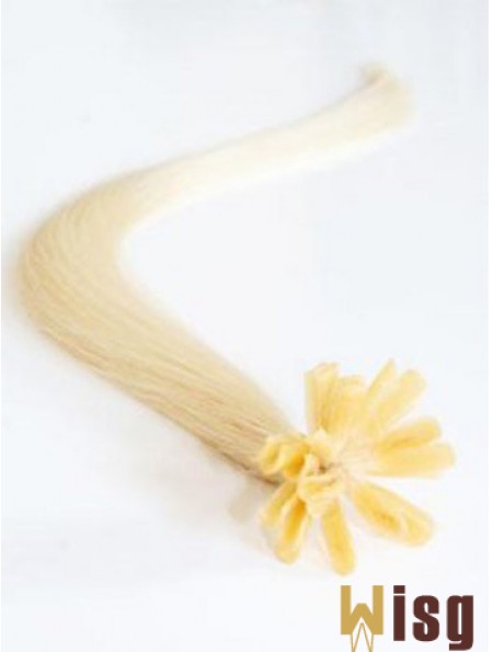 Blonde Straight Exquisite Nail/U Tip Hair Extensions