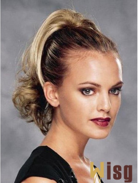Fashion Curly Blonde Ponytails