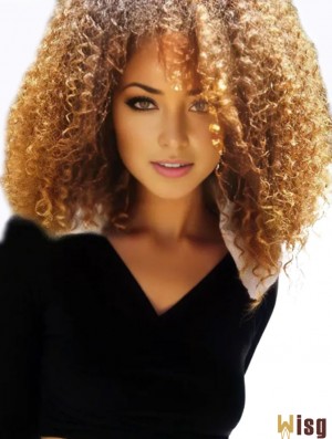 Curly Synthetic Sonalii Castillo Wigs Black Women With Capless Cropped Color Kinky Style