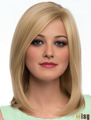 Human Hair Wigs For Women With Bangs Capless Shoulder Length