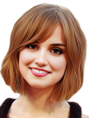 Natasha Gregson Wagner Wigs Remy Human Bobs Cut Chin Length
