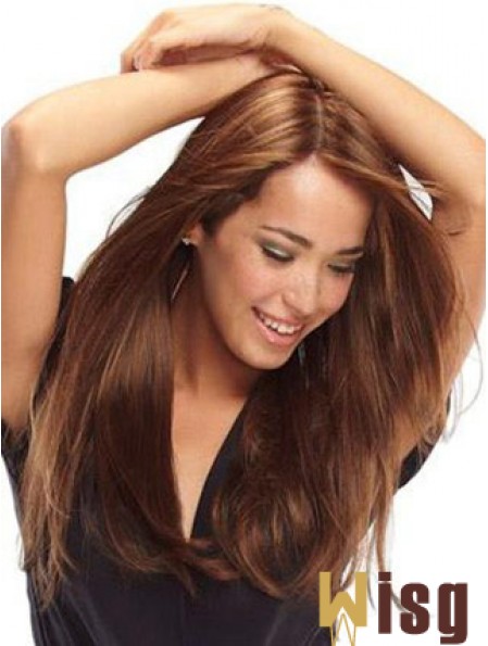 Human Hair Wigs Monofilament Cap Auburn Color 100% Hand Tied