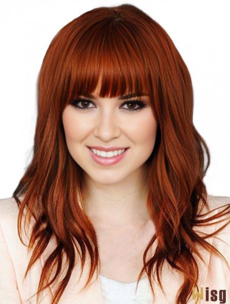 100 Percent Human Hair Lace Front Wigs With Bangs Full Lace Wavy Style