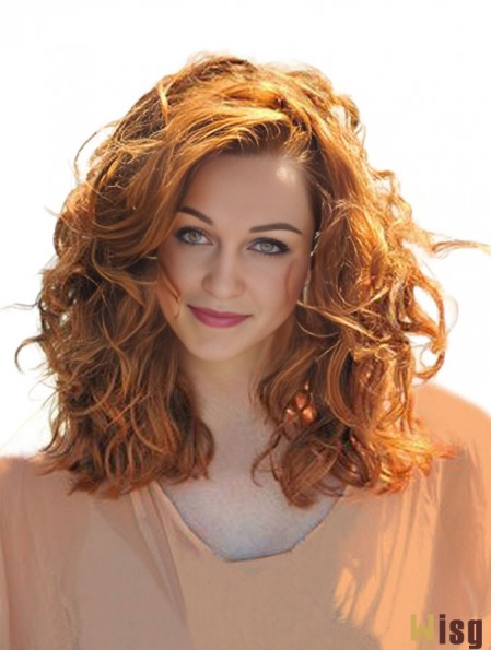 Real Hair  Wig Shoulder Length Cropped Color Wavy Style