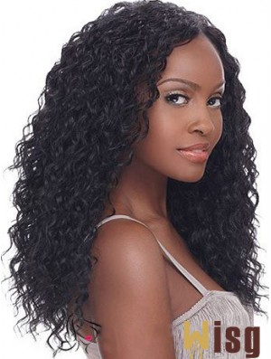 Flexibility 18 inch Long Kinky Wigs For Black Women