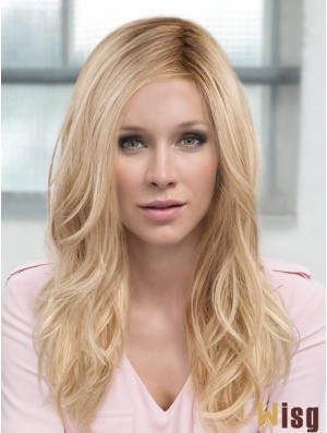 Layered Blonde Wavy 18 inch Long Synthetic Hair Wig