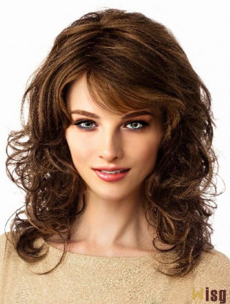 Long Wavy Brown 14 inch Lace Wigs