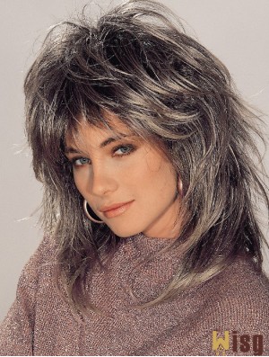 Straight Layered 16 inch Top Synthetic Wigs