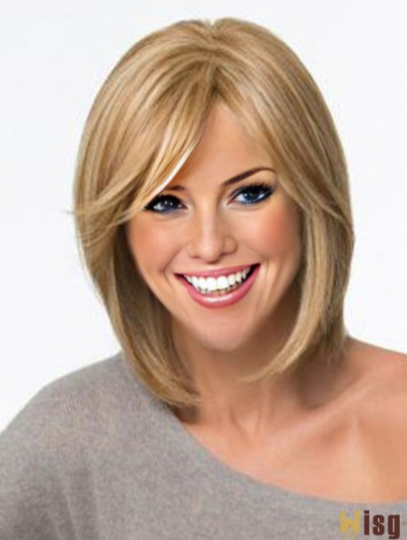 Straight Layered 12 inch Blonde Best Synthetic Wigs