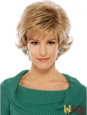 Wavy Blonde Suitable Short Classic Wigs