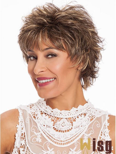Wavy Layered 8 inch Modern Short Wigs