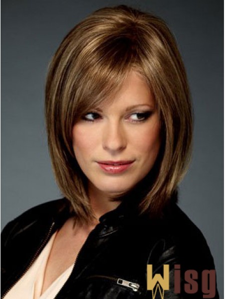 Capless Chin Length Straight Brown Best Bob Wigs