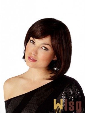 Capless Chin Length Straight Auburn Gorgeous Bob Wigs