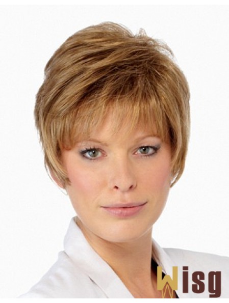 Boycuts Cropped Blonde Straight Amazing Petite Wigs