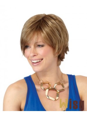 Layered Straight Blonde Capless Perfect Short Wigs