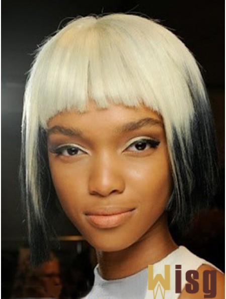 Cheapest 10 inch Chin Length Straight Wigs For Black Women