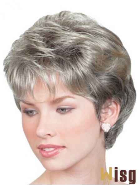 Wigs For Elderly Lady UK With Lace Front Chin Length