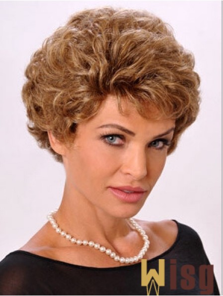 Ladies Wig Monofiliment Wavy Style Short Length Classic Cut