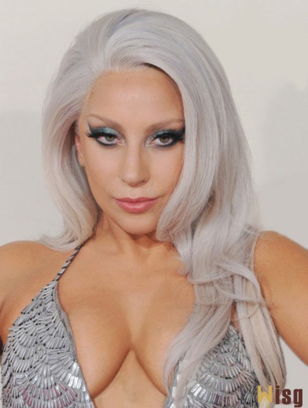 Good Long Wavy 20 inch Synthetic Grey Wigs