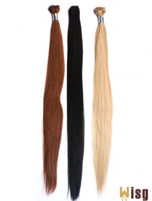 Straight Remy Human Hair Auburn Hairstyles Weft Extensions