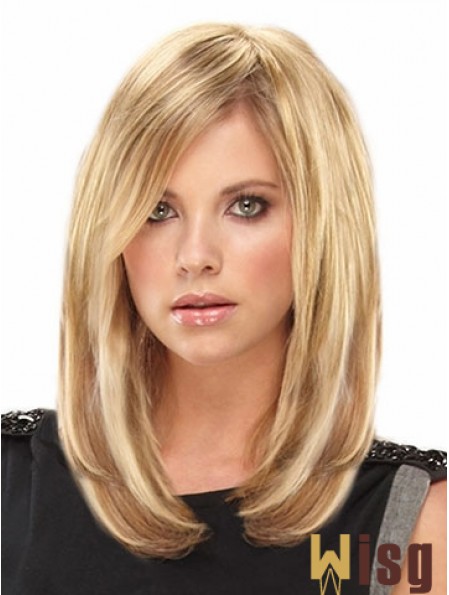 Amazing Blonde Straight Remy Human Hair Clip In Hair Extensions