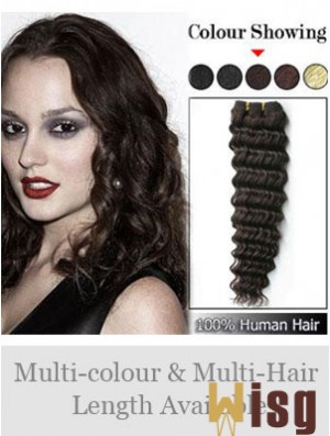 Wavy Remy Human Hair Brown Fabulous Weft Extensions
