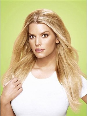 High Quality Blonde Straight Synthetic Clip In Hair Extensions
